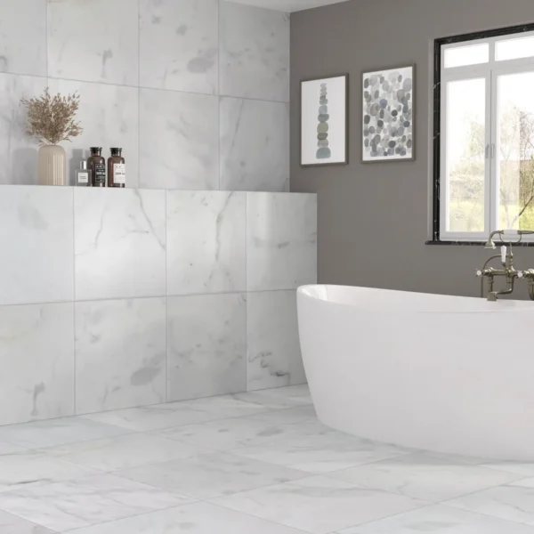 Carrara White Marble Tile - Image 3