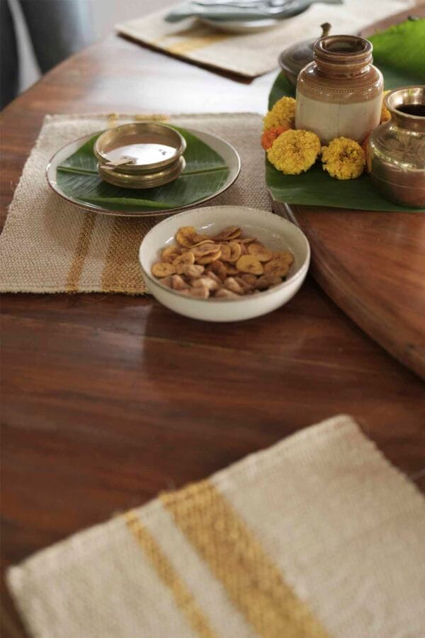 Kasavu Placemat Set of 6 - Image 4