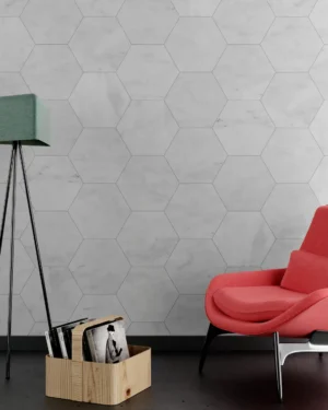Carrara White Hexagon Marble Tile