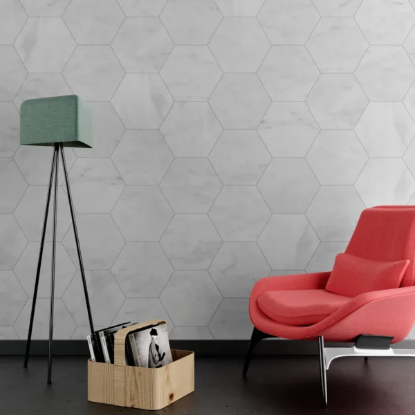 Carrara White Hexagon Marble Tile