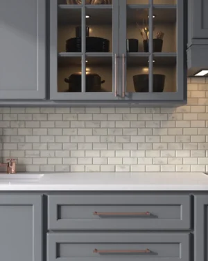 Carrara White Marble Metro Mosaic Tile