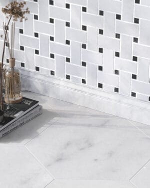Carrara White Marble Skirting Tile