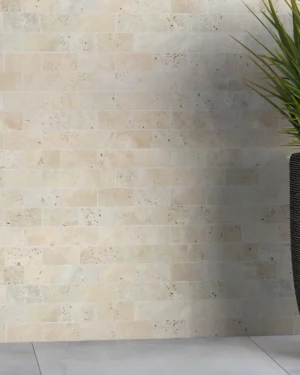 Lydia Classico Travertine Brick Mosaic Tile