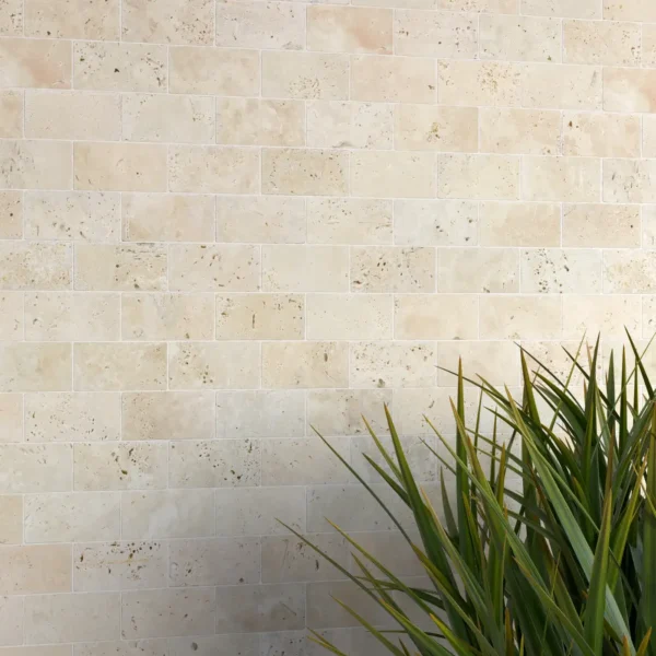 Lydia Classico Travertine Brick Mosaic Tile - Image 2