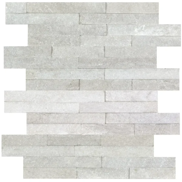 White Quartzite Slate Riven Tile - Image 2