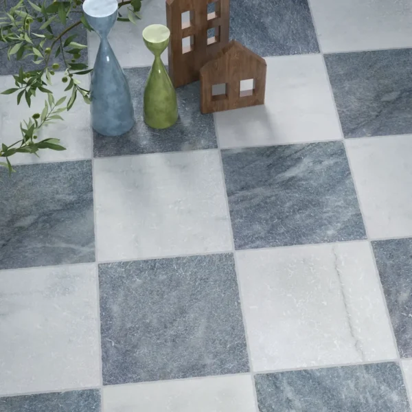 Ash Blue Marble Tile